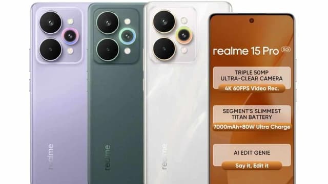 گوشی‌های ریلمی 15 و 15 پرو 5G با باتری 7000 میلی‌آمپری در هند عرضه شدند