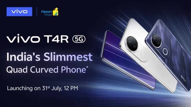 گوشی ویوو تی 4 آر فایوجی با نمایشگر خمیده چهارجانبه به‌زودی در هند رونمایی می‌شود