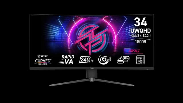 مانیتور خمیده گیمینگ 34 اینچی ام‌اس‌آی با نرخ نوسازی 240 هرتز معرفی شد