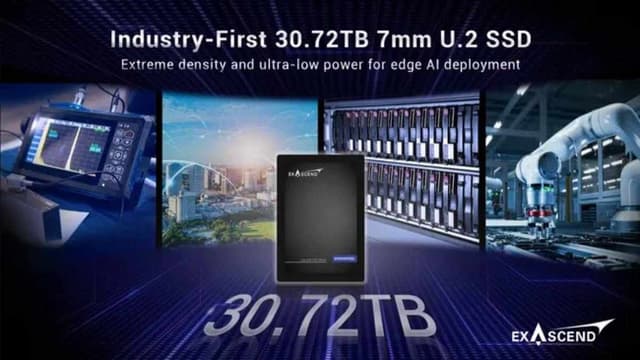 باریک‌ترین هارد اس اس دی با 30.72 ترابایت فضا معرفی شد
